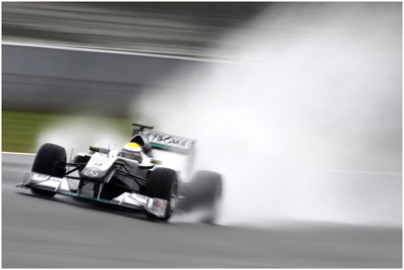 2010 Formula One Testing Jerez, Spain. 10th February 2010.Nico Rosberg, Mercedes GP W01. Action.World Copyright: Andrew Ferraro/LAT Photographic ref: Digital Image _Q0C5525
